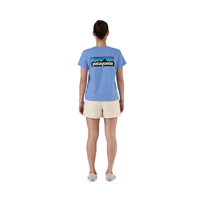 Patagonia Women's P-6 Logo Responsibili-Tee Abundant Blue-2