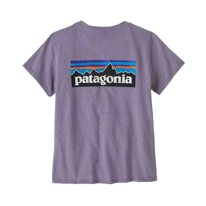 Patagonia Women's P-6 Logo Responsibili-Tee Concrete Purple