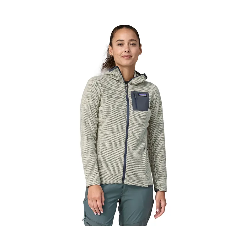 Patagonia Women's R1 Air Full-Zip Hoodie Wool White-1