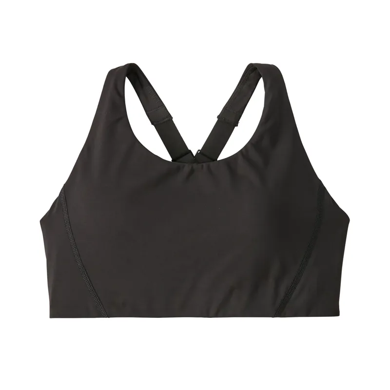 Patagonia Women's Shadowlite Mid Impact Adjustable Bra Black