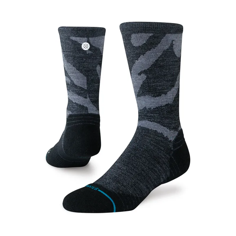 Stance Digi Dash Light Wool Crew Socks Black