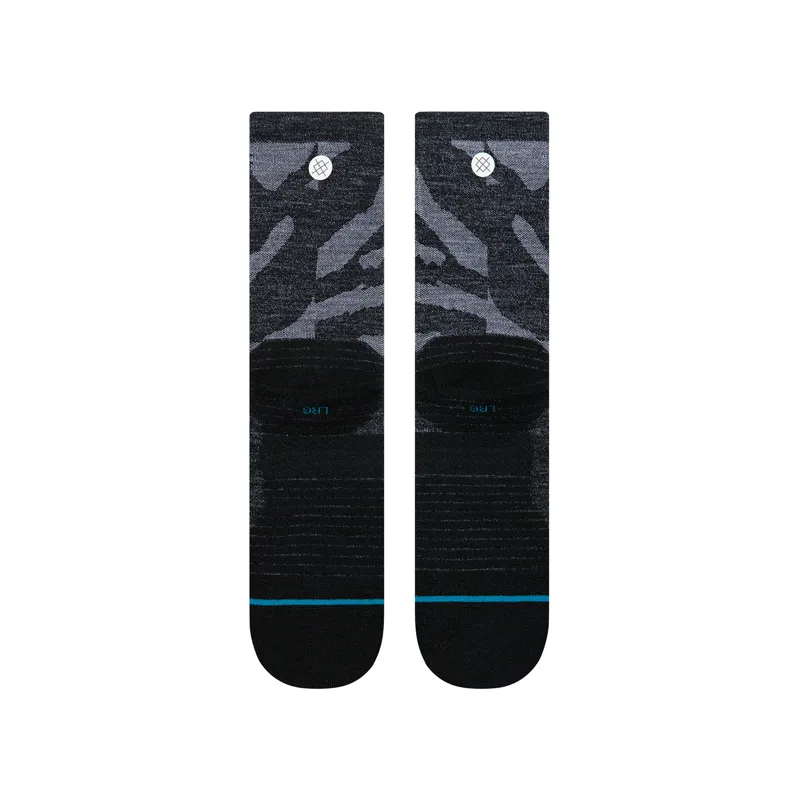Stance Digi Dash Light Wool Crew Socks Black-2