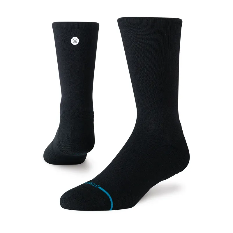 Stance Men's Solid Light Crew Socks Black