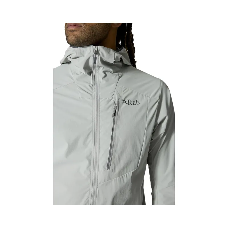 Rab Men's Borealis Alpine Hooded Jacket Light Zinc-6