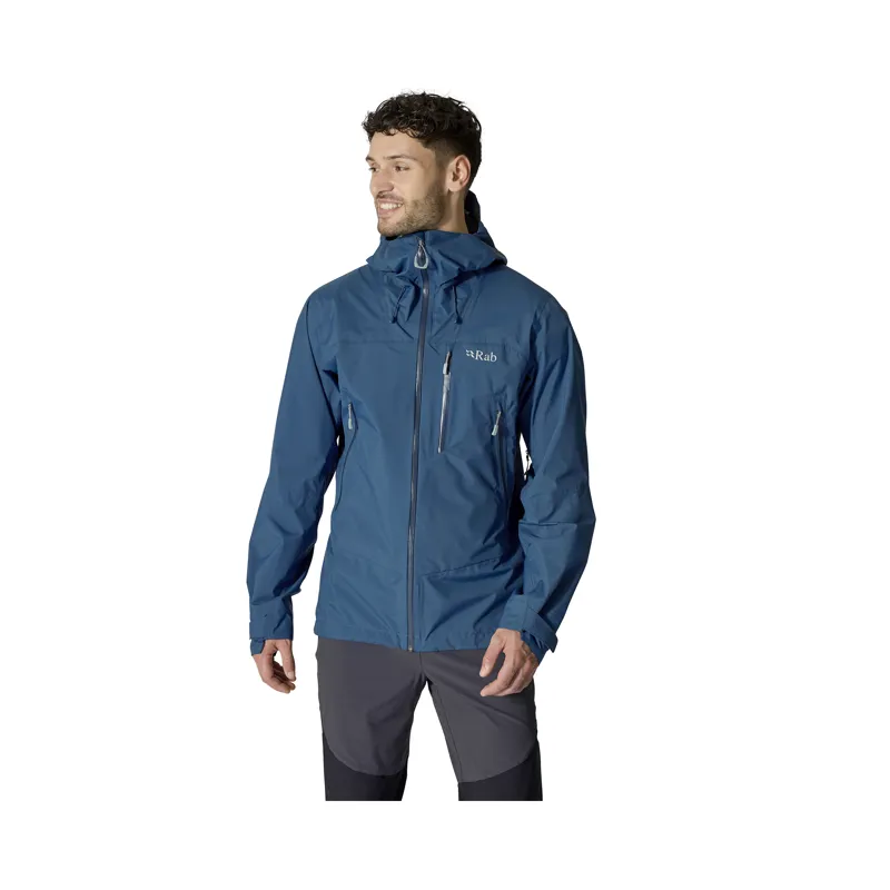 Rab Men's Downpour Mountain Jacket Tempest Blue-2
