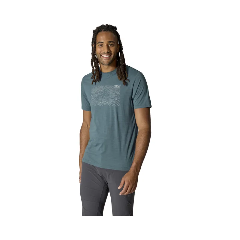 Rab Men's Syncrino Ridge Tee Orion Blue-2