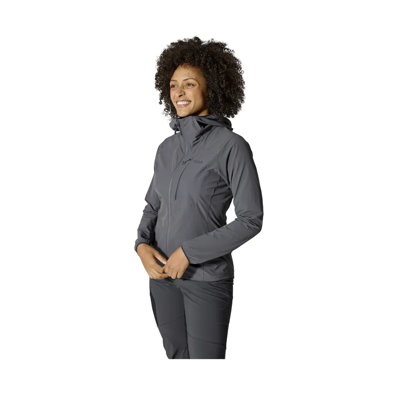 Rab Women's Borealis Alpine Hooded Jacket Plum-2