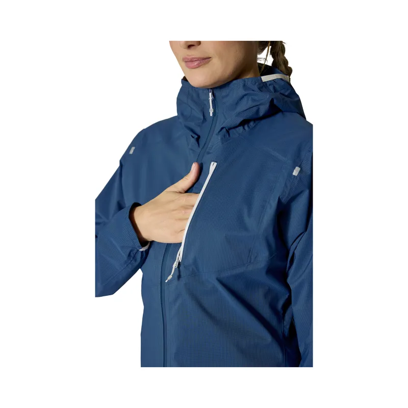Rab Women's Downpour Trail Light Jacket Tempest Blue-7