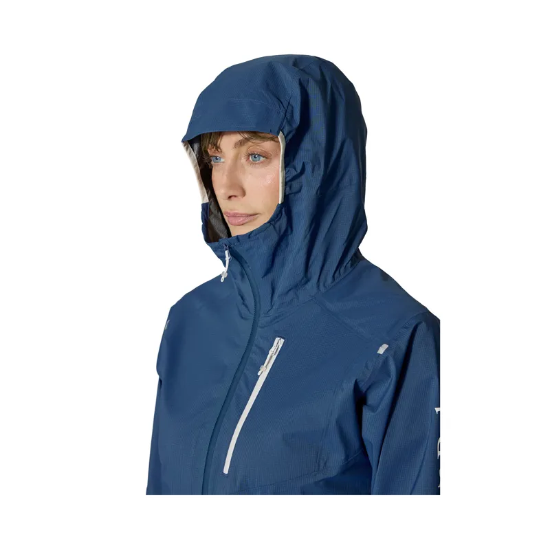 Rab Women's Downpour Trail Light Jacket Tempest Blue-5