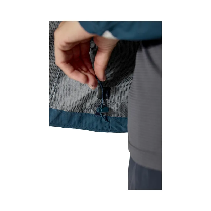 Rab Women's Downpour Trail Light Jacket Tempest Blue-13