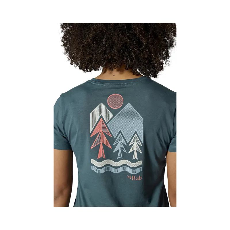 Rab Women's Tuku Vista Tee Orion Blue-7