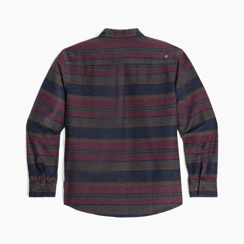 Royal Robbins Mens Clouds Rest Hemp LS Naval Pacific Crest Stripe-1