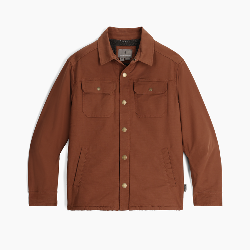 Royal Robbins Men's El Cap Canvas Shacket Saddle