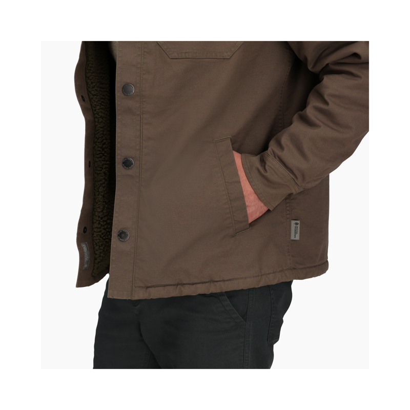 Royal Robbins Men's El Cap Canvas Shacket Saddle-6