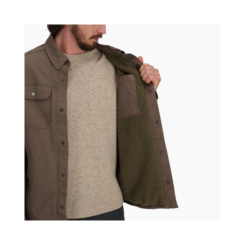 Royal Robbins Men's El Cap Canvas Shacket Saddle-5