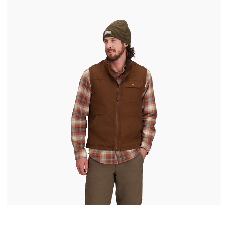 Royal Robbins Men's El Cap Canvas Vest Saddle-4