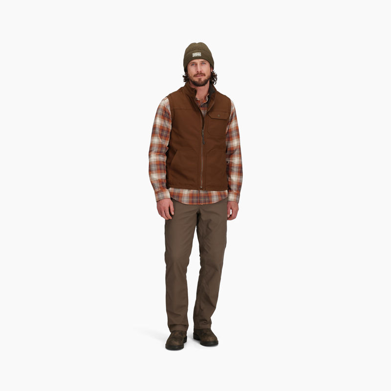 Royal Robbins Men's El Cap Canvas Vest Saddle-3