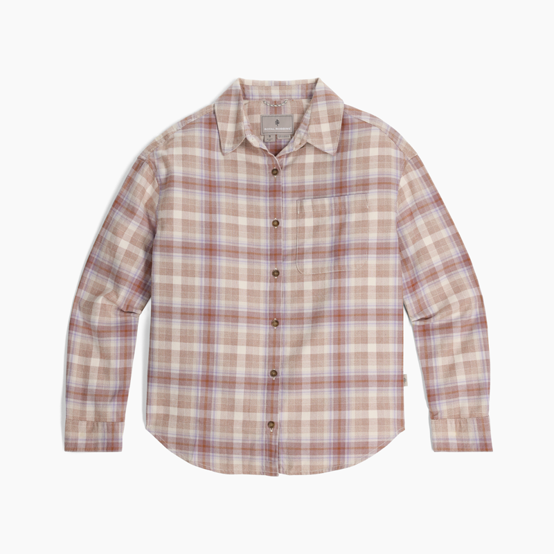 Royal Robbins Women's Lieback Overshirt Chalk Dipsea Pld