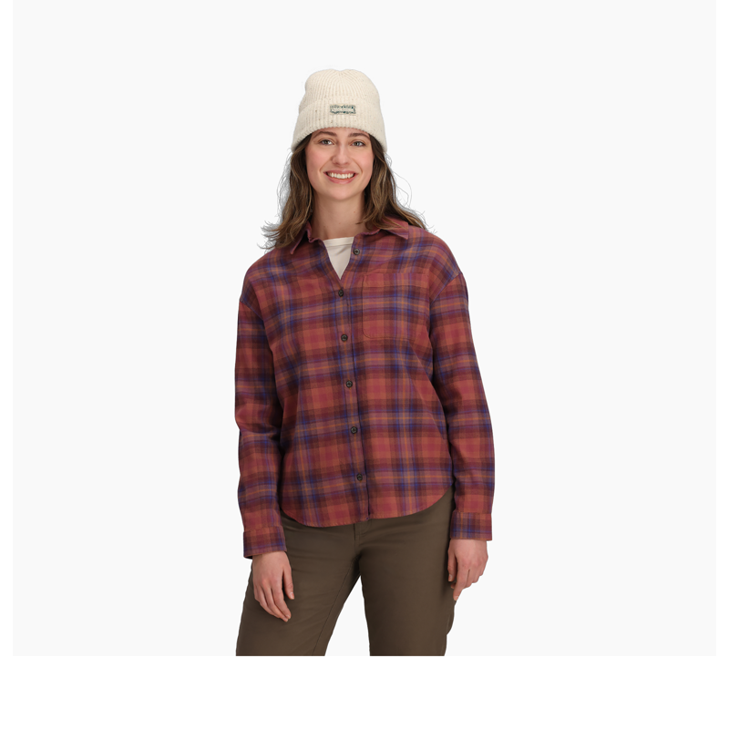 Royal Robbins Women's Lieback Overshirt Wild Rhubarb Dipsea Pld-4