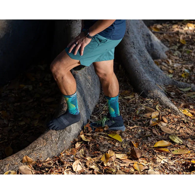 Injinji Spectrum Trail Midweight Crew Toe Socks Jungle-4