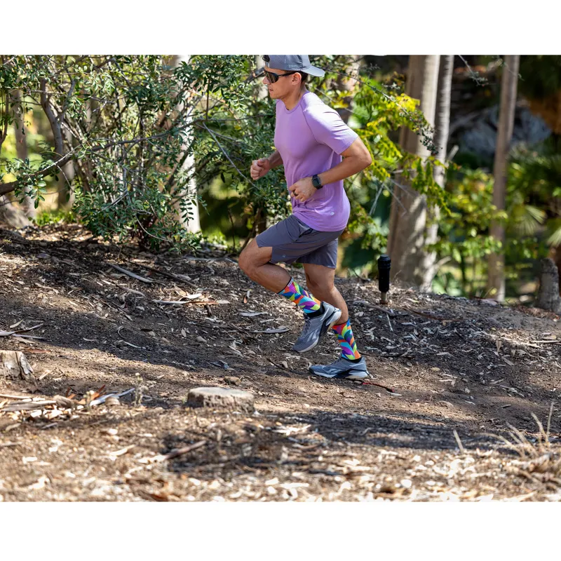 Injinji Spectrum Trail Midweight Crew Toe Socks Verdure-2