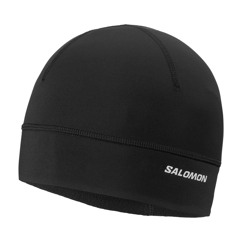Salomon Unisex Run Tech Beanie Deep Black 