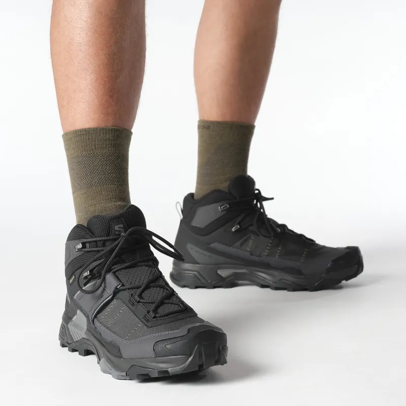 Salomon Mens X Ultra 5 Mid GTX Black-1