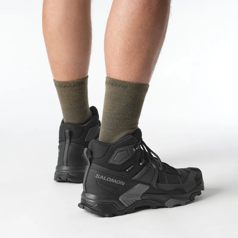 Salomon Mens X Ultra 5 Mid GTX Black-4