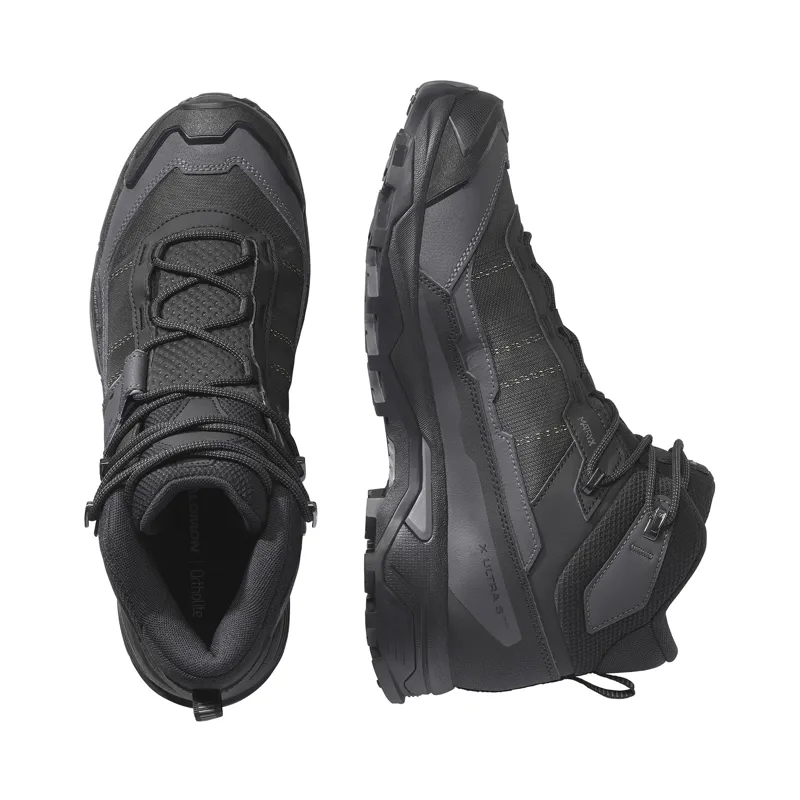 Salomon Men's X Ultra 5 Mid Wide GTX Black / Asphalt-2