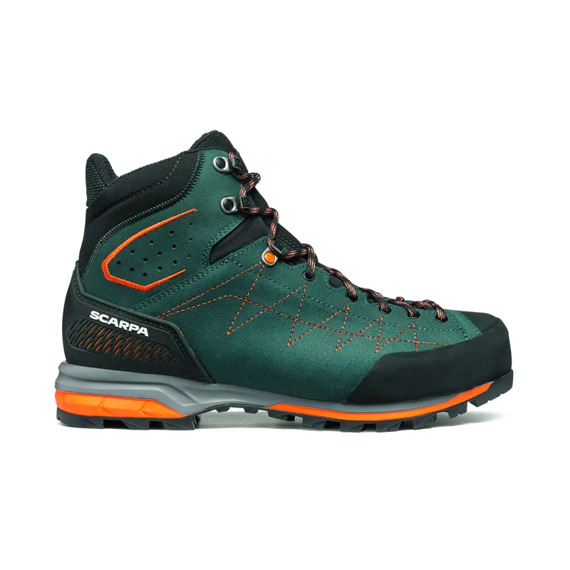 Scarpa Men's Zodiac TRK GTX Waterproof Boots Petrol/Rust Orange