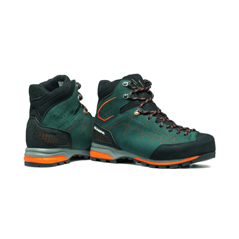 Scarpa Men's Zodiac TRK GTX Petrol/Rust Orange-5