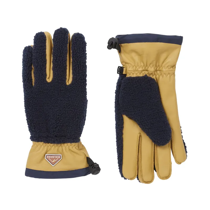 Sealskinz Garvestone WP Sherpa Fleece Hiking Glove Navy