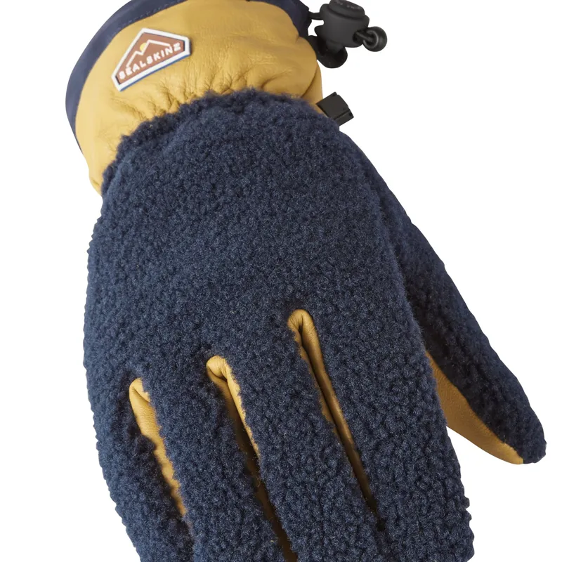 Sealskinz Garvestone WP Sherpa Fleece Hiking Glove Navy-2