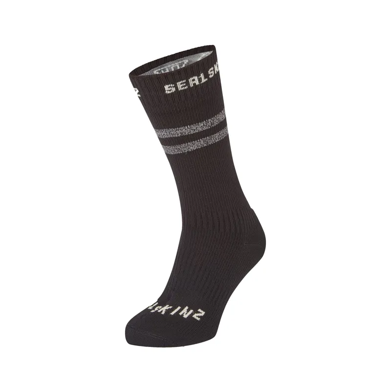 Sealskinz Runton WP Cold Weather Mid Length Sock Hydrostop Black