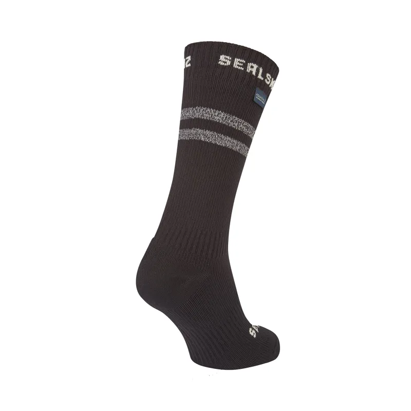 Sealskinz Runton WP Cold Weather Mid Length Sock Hydrostop Black-1