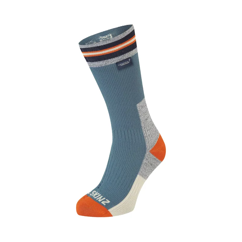 Sealskinz Surlingham WP All Weather Mid Striped Sock Blue