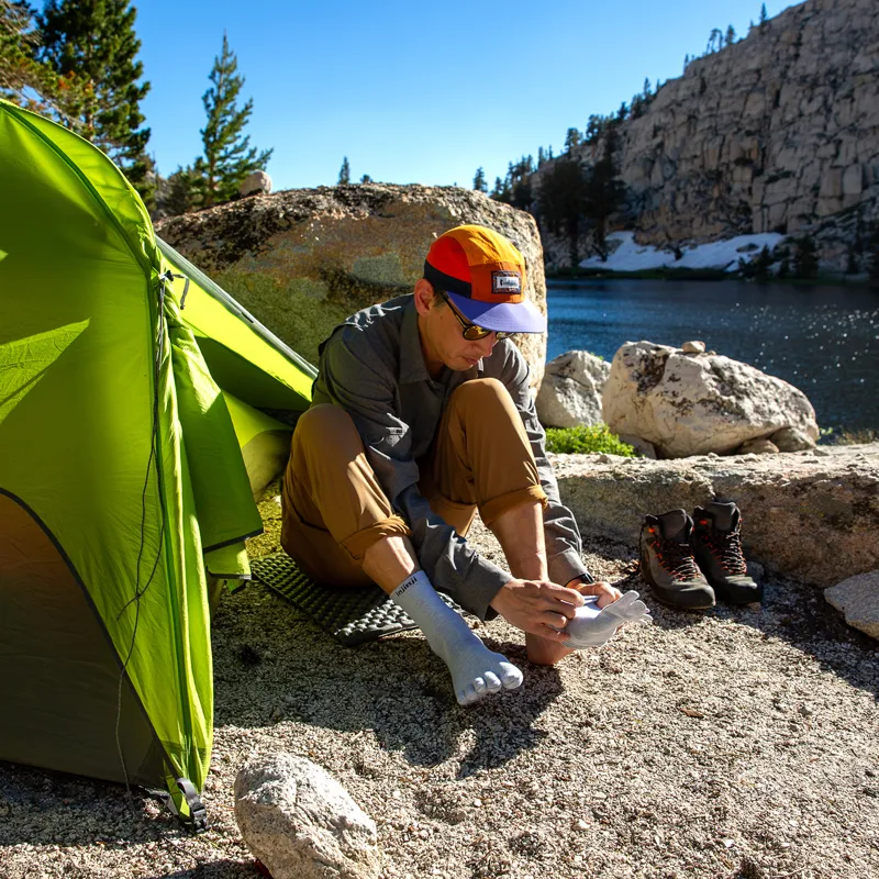 Injinji Liner Crew Toe Socks Grey-6