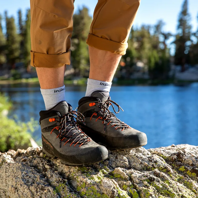 Injinji Liner Crew Toe Socks Grey-5