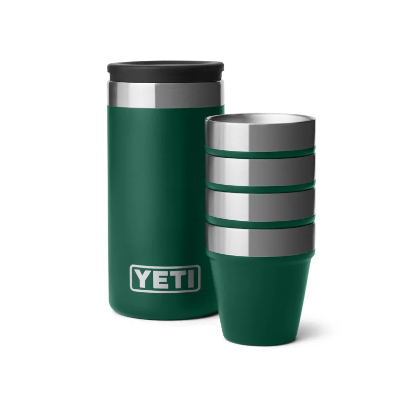 YETI Rambler Shot Glasses Black Forest Green