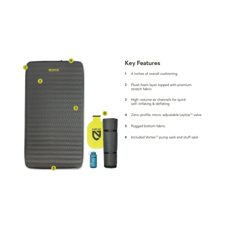 Nemo Roamer Double Luxury Camping Sleeping Mat-1