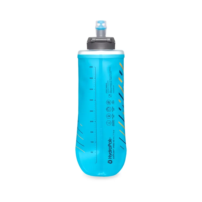 Hydrapak Softflask Speed 500ml Water Flask Malibu Blue-1
