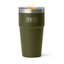 YETI Rambler 20oz Stackable Cup Olive/King Crab Orange