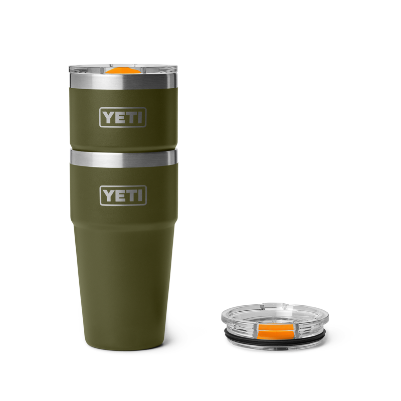 YETI Rambler 20oz Stackable Cup Olive/King Crab Orange-3