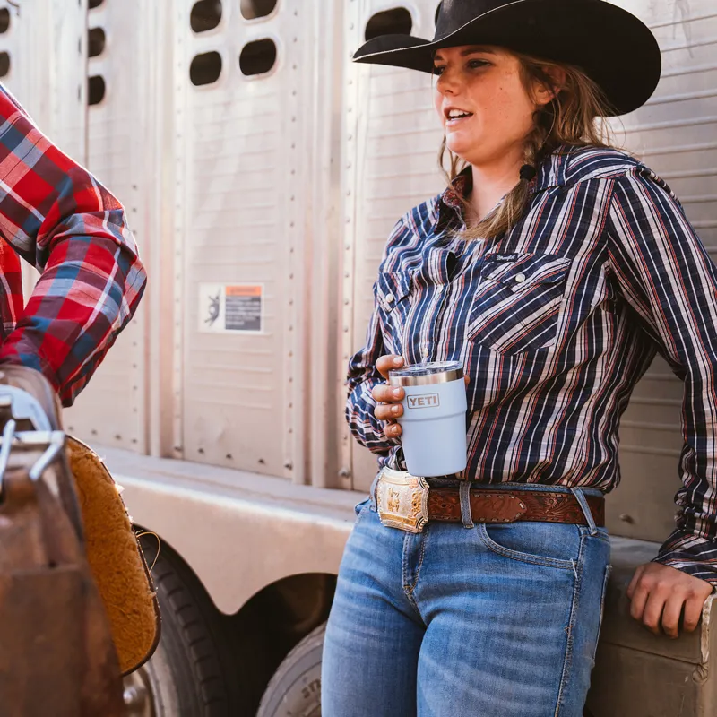 YETI Rambler 8oz Stackable Cup Big Sky Blue-4