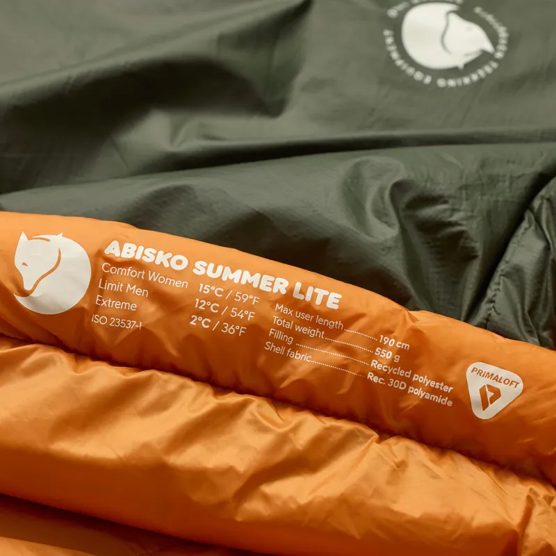 Fjallraven Abisko Summer Lite Sleeping Bag Olive-6