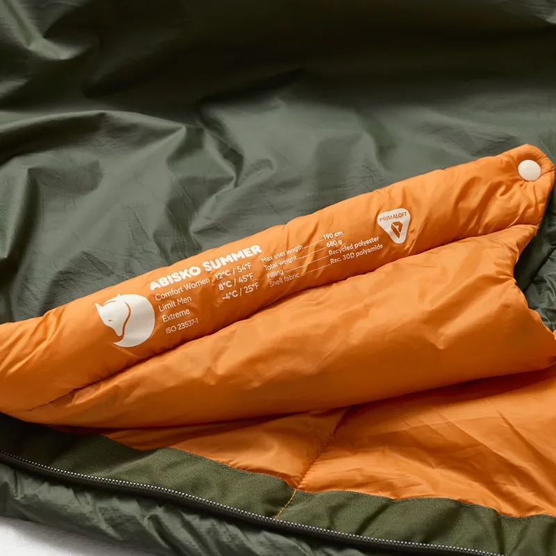 Fjallraven Abisko Summer Sleeping Bag Olive-6