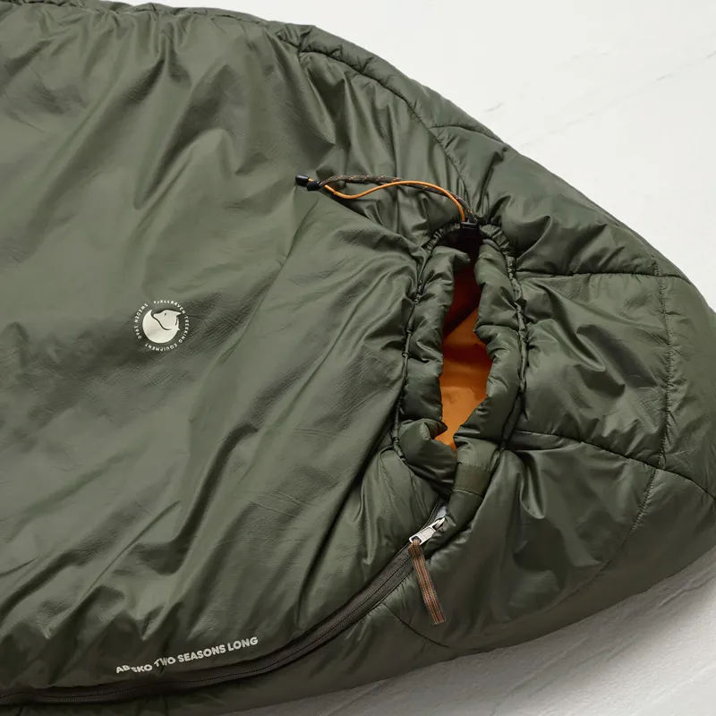 Fjallraven Abisko Two Seasons Sleeping Bag Olive - Long-4
