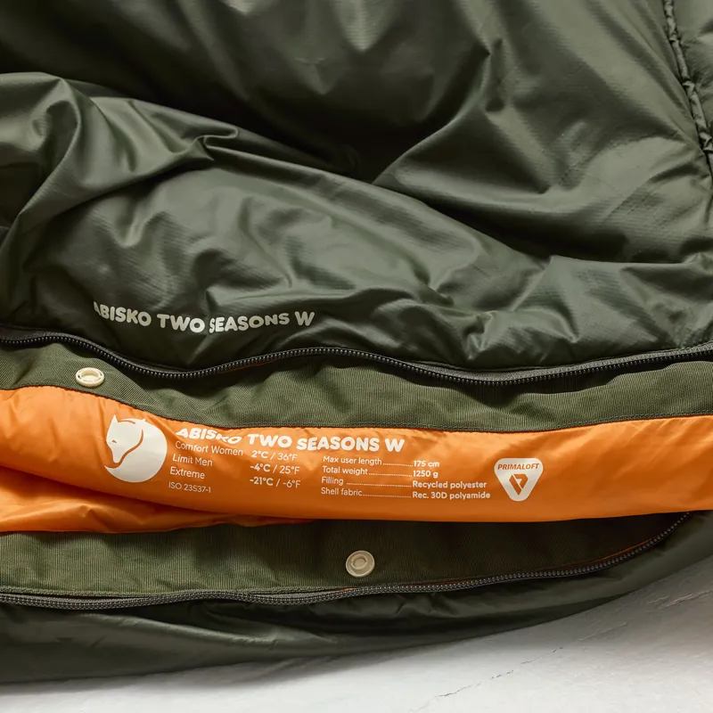Fjallraven Women's Abisko Three Seasons Sleeping Bag Olive-8