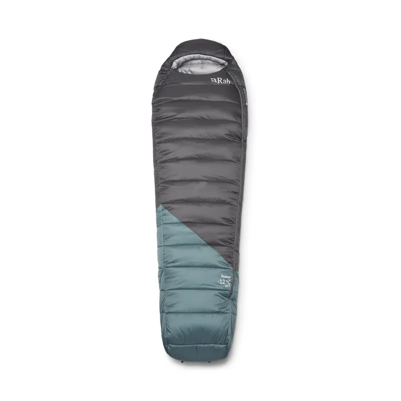 Rab Men's Radeon-12C / 10F Sleeping Bag - Wide - Left Zip Sage/ Graphene
