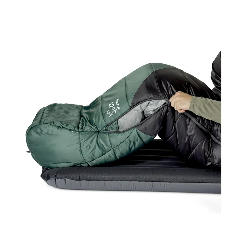 Rab Men's Radeon-12C / 10F Sleeping Bag - X Wide - Left Zip Sage/ Graphene-6